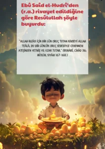 Ebû Satd el-Hudrt’den (r.a.) rivayet edildiğine göre
